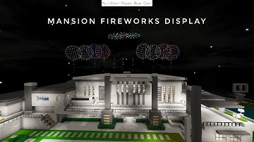 Dream house fireworks display mini block craft 3D