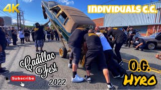 OG Hyro Individuals Car Club hopper! Putting on a show at Cadillac Fest 2022 (Lowrider Blvd)