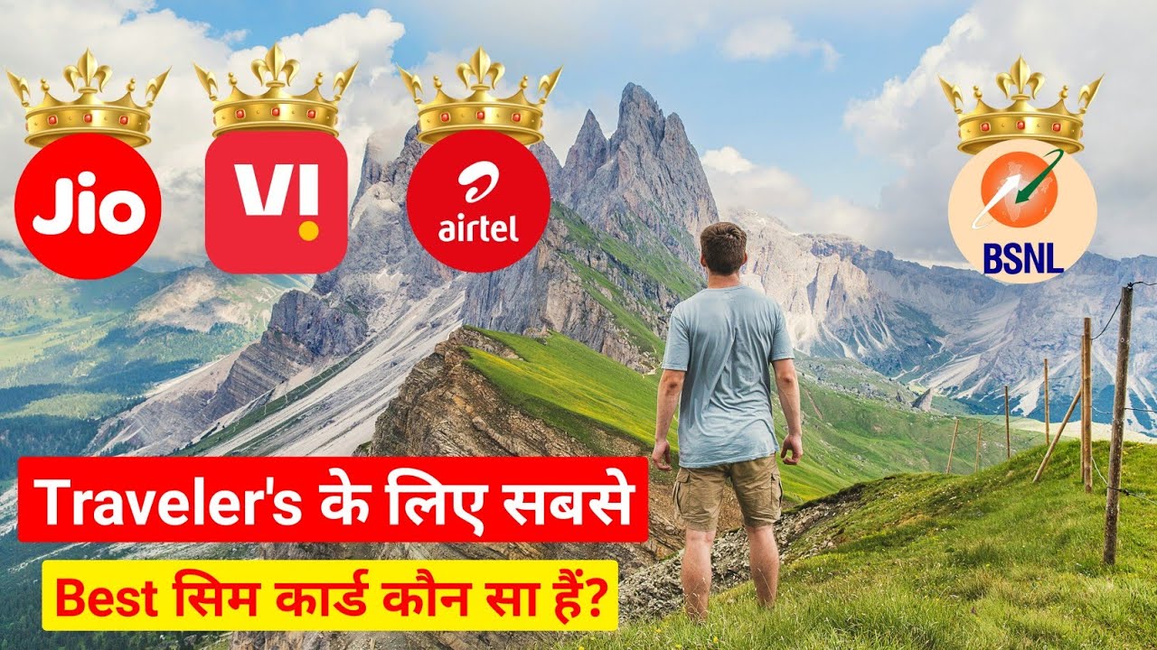 Best SIM Card for Travelers in India? 😱 Jio vs Vi vs Airtel vs BSNL | Full Comparison 2025