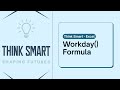 Workday Excel Formula
