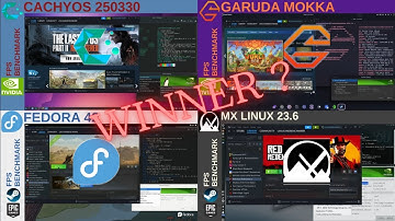 Cachyos VS Garuda VS Fedora VS Mx Linux | Linux Gaming Benchmarks