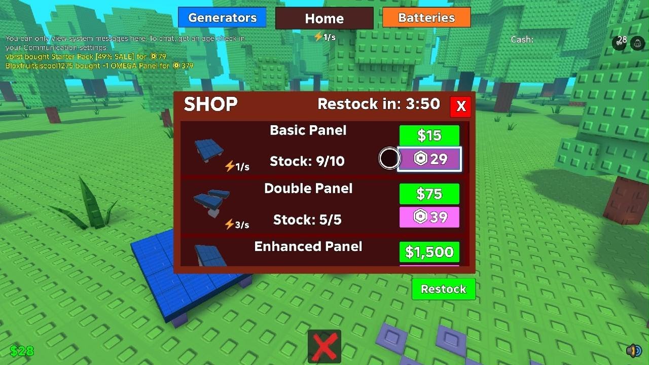 Roblox My solar farm save the world