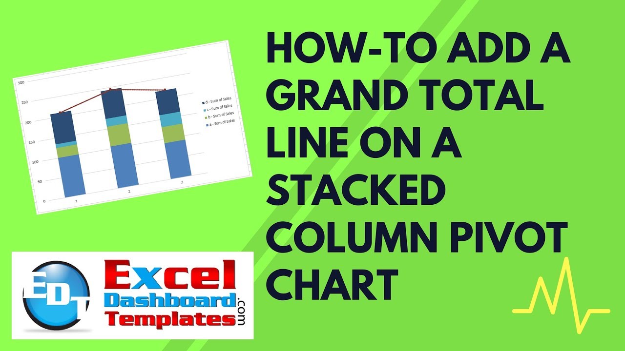 Add Grand Total To Stacked Bar Chart