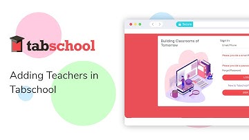Adding Teachers | Tabschool LMS