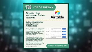 Airtable - Get notifications for activity in your Airtable base