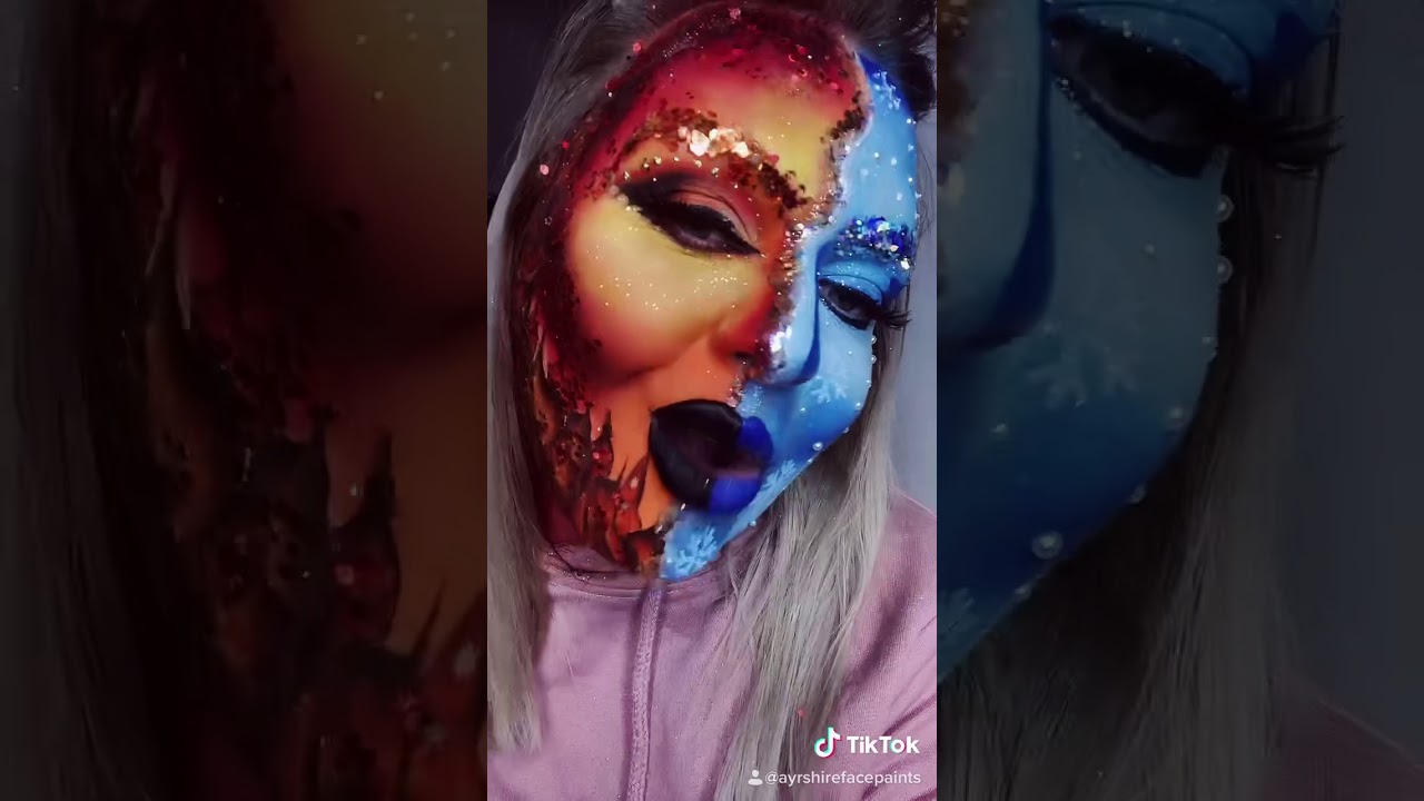 Face Paint Snowman Sia Tiktok Trend Ayrshire Face Paints Youtube