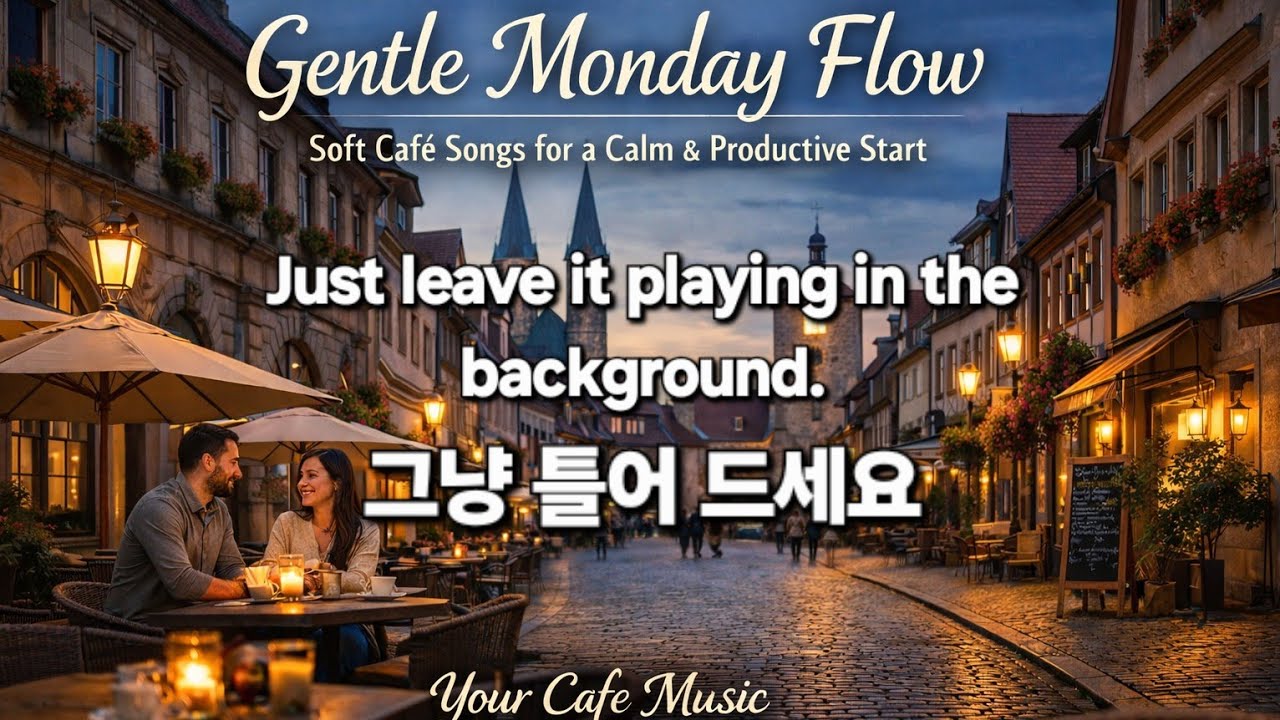 Gentle Monday Flow – 25 Soft Café Songs for a Calm & Productive Start | Your Cafe Music