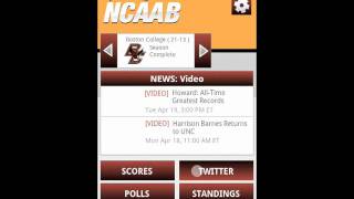 Sporting News NCAA Basketball Android App Walkthrough screenshot 2
