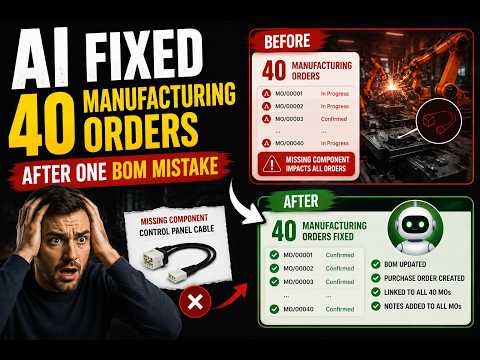 AI Fixed 40 Manufacturing Orders After One BOM Mistake