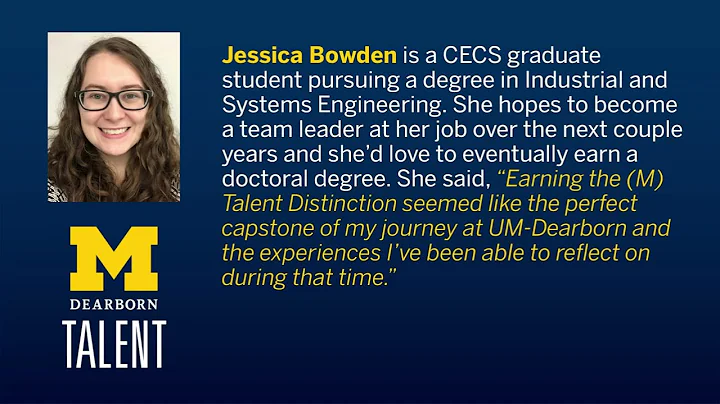 (M)Talent Candidate, Jessica Bowden