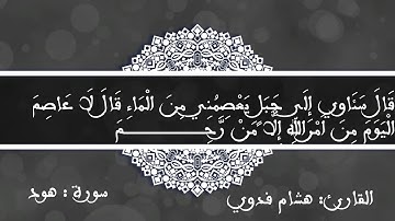 ماتيسر من سورة هود ، القارئ هشام فدوي