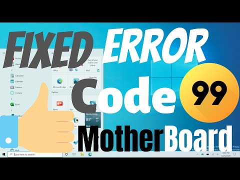 How to fix Motherboard Error Code 99 Windows 10 | FIX CODE 99 ERROR [ EXPERT SAYS ] | eTechniz.com 👍