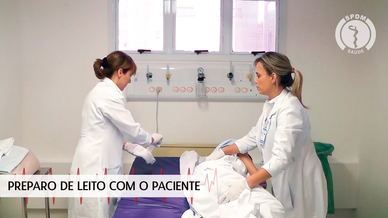 Preparo do leito com paciente | Sua Saúde na Rede