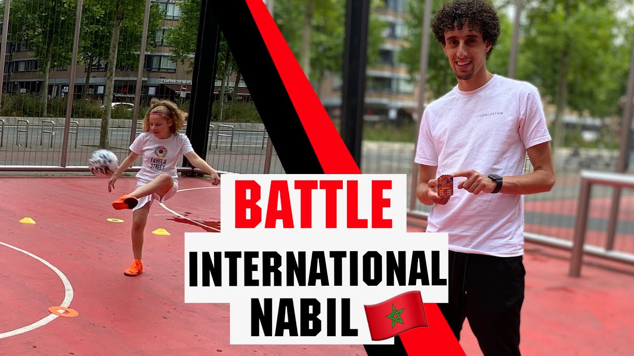 Battle met international Nabil + Win actie en voetbal challenge!