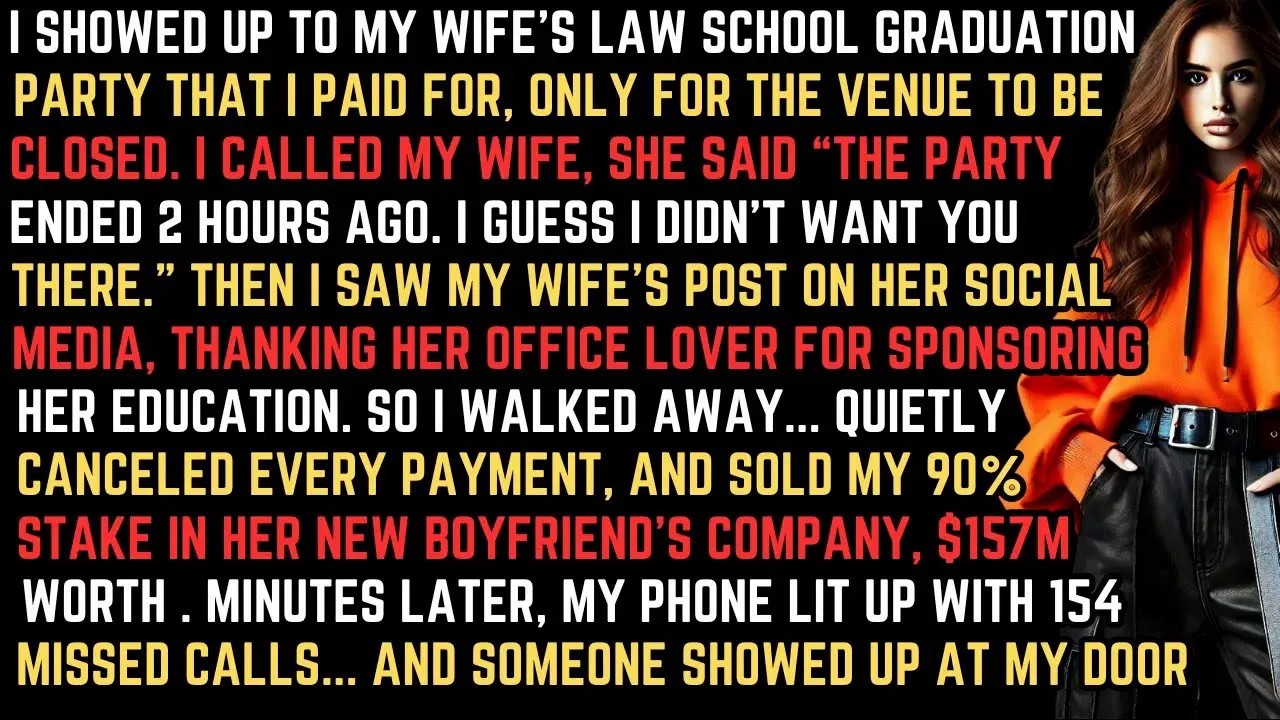 I SHOWED UP TO MY WIFE'S LAW SCHOOL GRADUATION PARTY I PAID FOR, ONLY TO SEE,