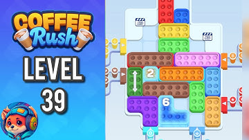 Coffee Rush: Block Jam - Level 39 – Puzzle Game Walkthrough & Solutions | Mobile Gameplay