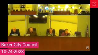 10-24-2023 Baker City Council Selects Randy Daugherty As Mayor