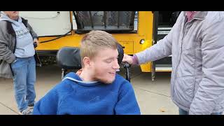Sam Headed To School & On The School Bus Lift 11.7.23