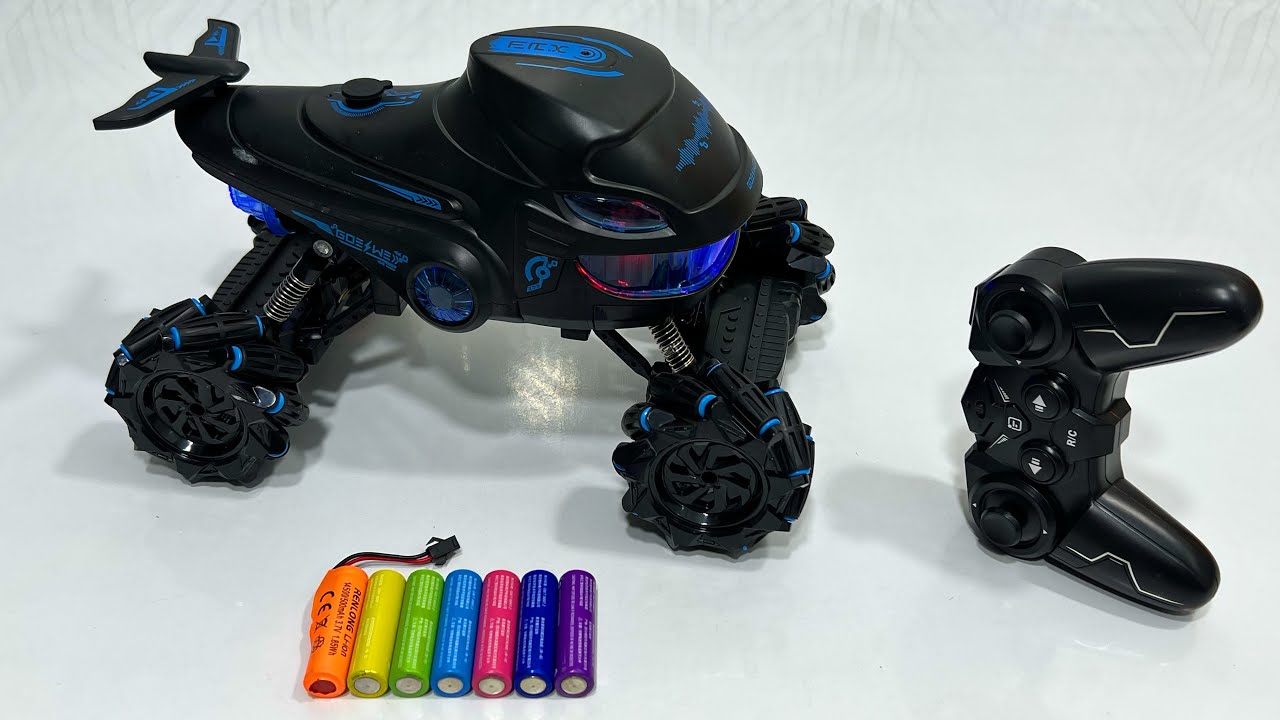 Unboxing RC Sports Car, Remote Control Shark Car, RC Six-Wheel Military Vehicle, RC Shuttle Bus