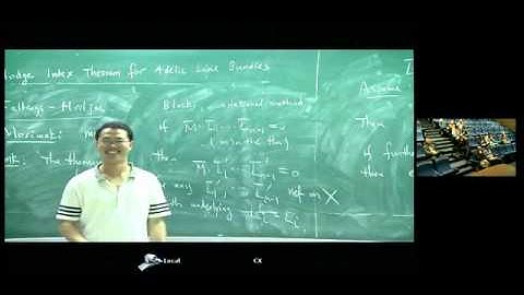 Xinyi Yuan, Hodge index theorem for adelic line bundles   YouTube clip34