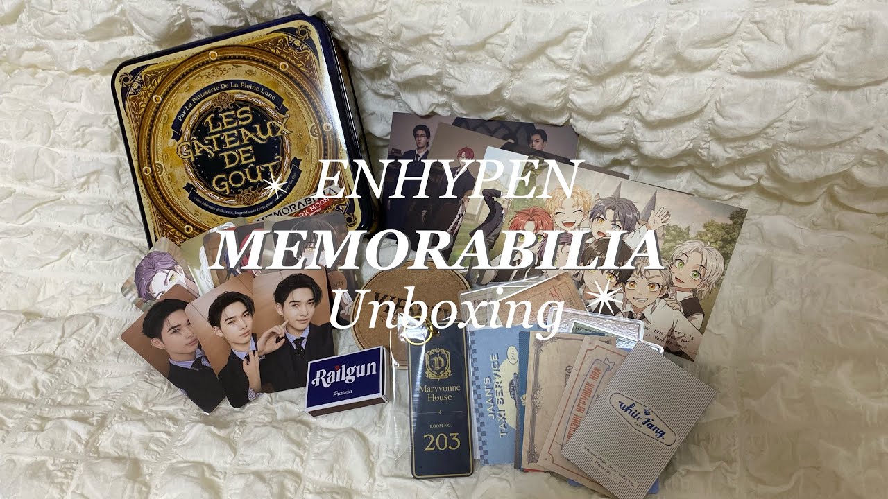 【Unboxing】ENHYPEN DARK MOON SPECIAL ALBUM MEMORABILIA / ENHYPEN開封 - YouTube
