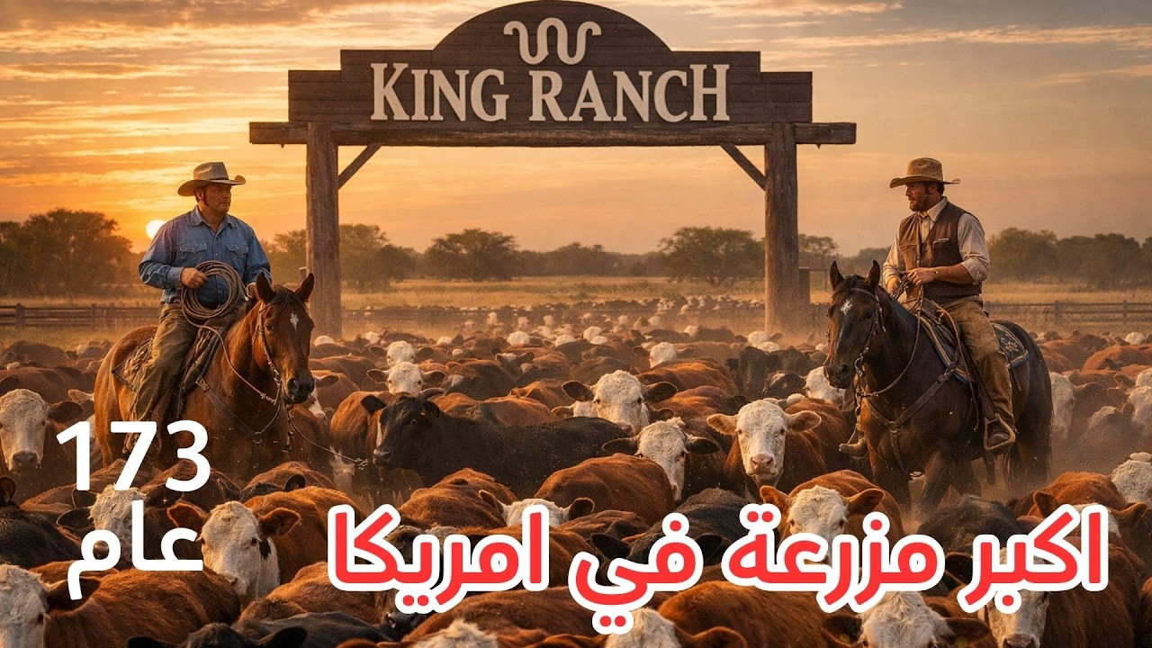 مزرعة مواشي و ابقار عملاقة في امريكا عمرها ١٧٠ سنة