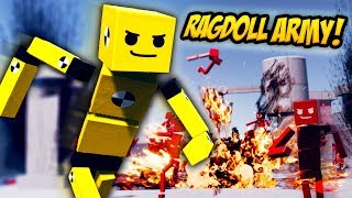 RAGDOLL ARMY TRIES TAKE ME DOWN IN OBSTACLE COURSE - Fun With Ragdolls Gameplay (Funny Moments)