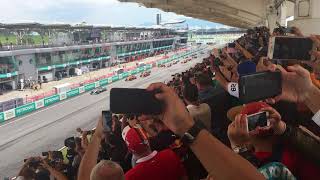 Race start of 2017 Malaysian F1 Grand Prix at Sepang