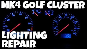MK4 GOLF cluster repair fixing the bad solder joint