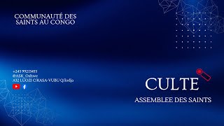 CULTE DE LUNDI 18 MAI 2026 S/THEME: LA PUISSANCE DE LA RECONCILIATION EN JESUS-CHRIST