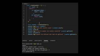 Encapsulation in JS