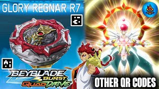 NEW GLORY REGNAR R7 REVIEW + OTHER QUADDRIVE QR CODES BEYBLADE BURST APP