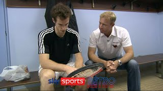 Andy Murray explains his tennis racquet string pattern