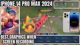 FANNY GAMEPLAY IN IPHONE 14 PRO MAX IN MOBILE LEGENDS SCREEN RECORD TEST | Mayhem mode fanny
