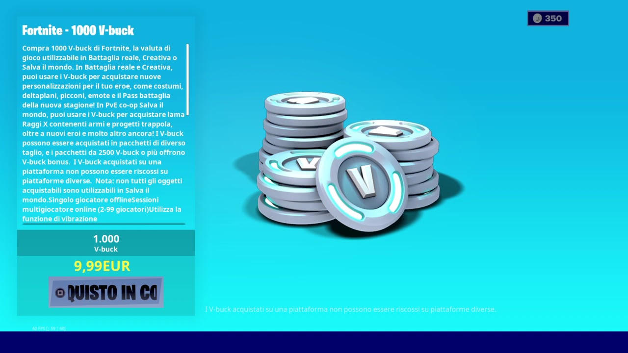 Come avere 1000 V-BUCK GRATIS Fortnite!!! - YouTube
