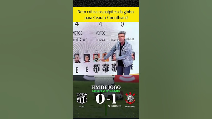 Neto sobre os Palpites da Globo. #corinthians #futebol