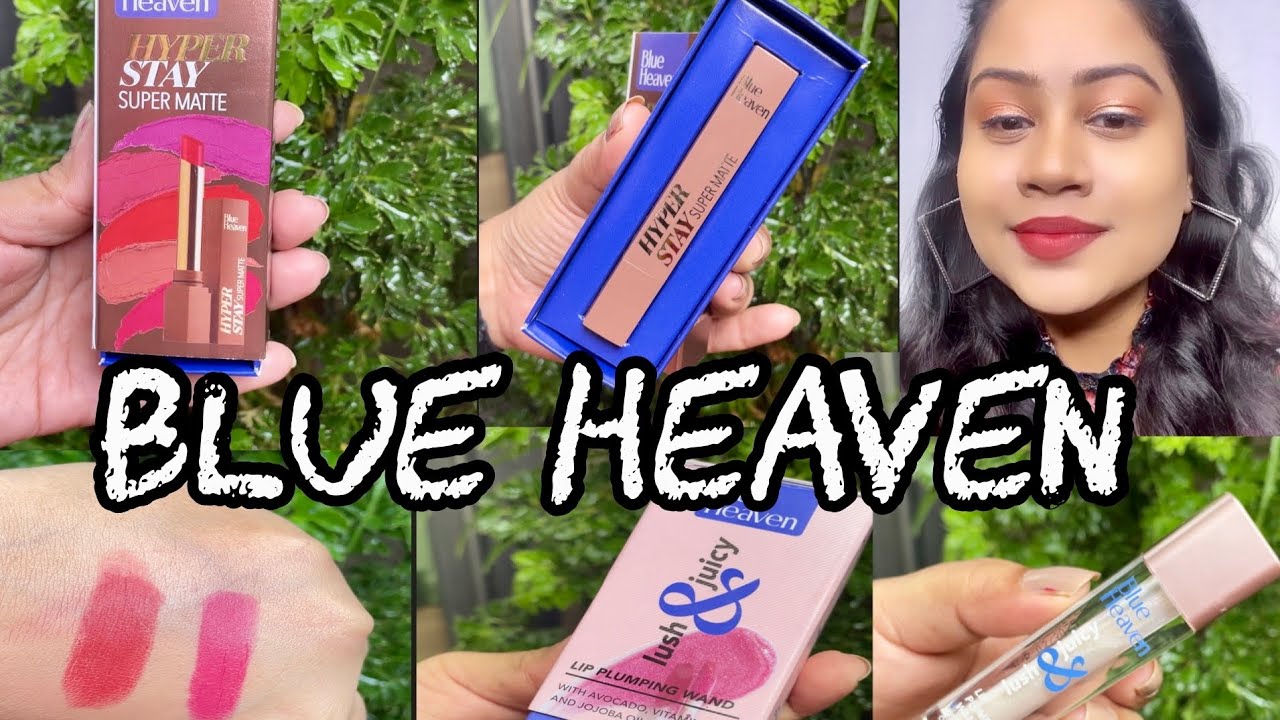 Blue haven hype stay super matte lipstick Review / demo | long-standing | transfer proof ￼