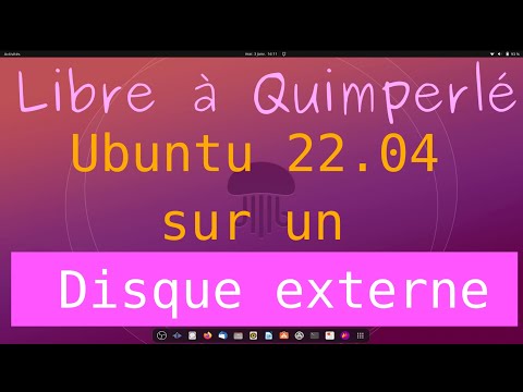 Ubuntu 22 04 sur un  disque externe