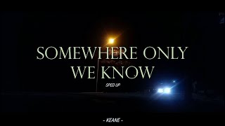 Somewhere Only We Know - Keane (Sped up)