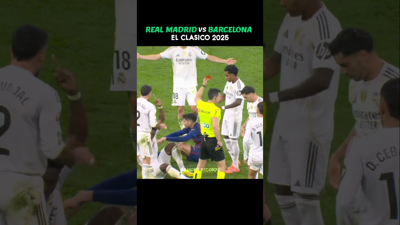 Real Madrid vs Barcelona El Clasico Fight🥶 