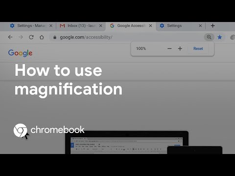 How to use screen magnification on your Chromebook