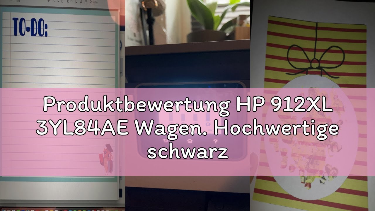 Produktbewertung HP 912XL 3YL84AE Wagen. Hochwertige schwarze Originaltinte - HP OfficeJet Pro 8022/