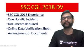 SSC CGL 2018 DV Experience | One Horrific Incident | Be Cautious | Online Data Verification Sheet