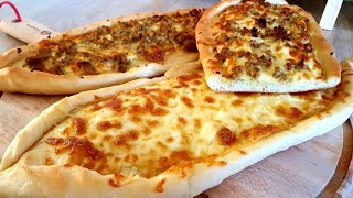 Pizza Turque (Pide) facile et rapide بيتزا تركية رائعة و سهلة