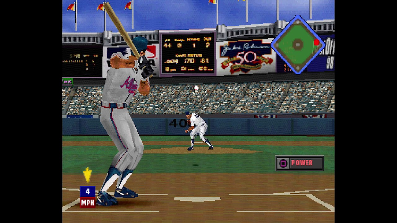 MLB Pennant Race  (PS1) Gameplay 