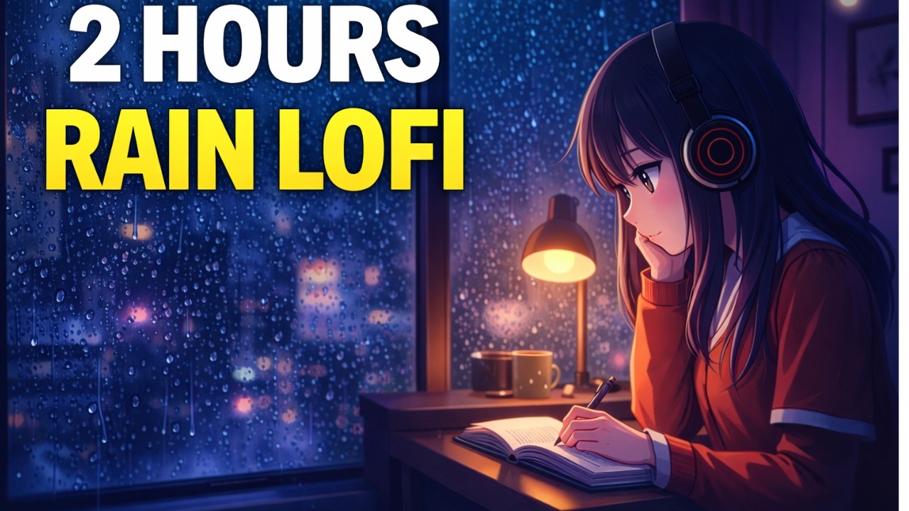 2 Hour Rain Lofi 🌧️ Deep Focus Beats