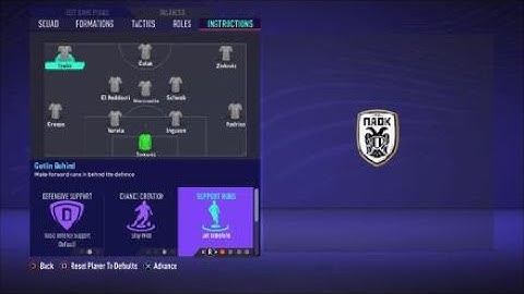 FIFA 21 Custom Tactics - Recreate 4-3-3  PAOK Thessaloniki + Instructions - Replicate real system