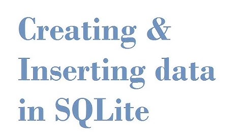 Inserting data into Sqlite in Android