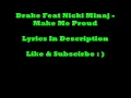 Drake Feat Nicki Minaj - Make Me Proud (Lyrics) Mp3