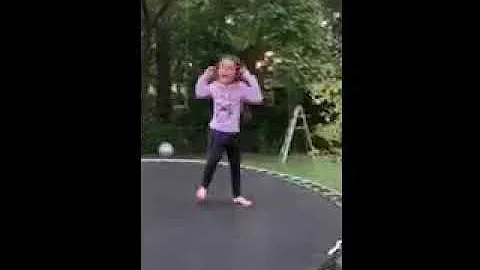 Alissa doing  back flips  she  is 6yrs